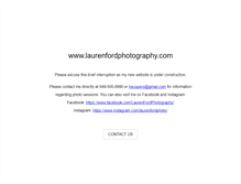 Tablet Screenshot of laurenfordphotography.com